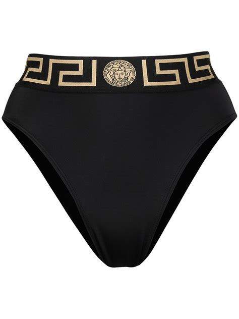 versace bikini weiss|versace high waist bikini bottom.